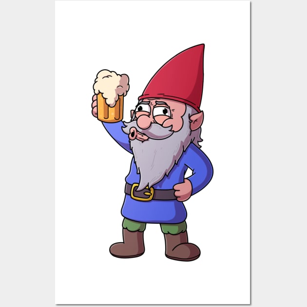 Drunk Gnome Wall Art by TheMaskedTooner